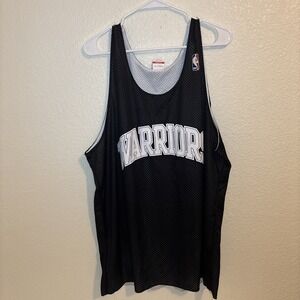Golden State Warriors NBA Mitchell & Ness Reversible Jersey~Black/White XL